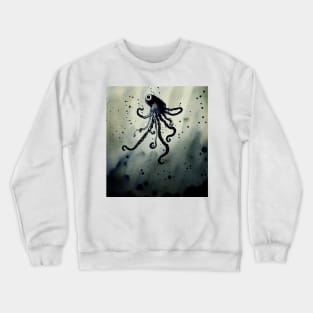 Squid shooting ink Crewneck Sweatshirt